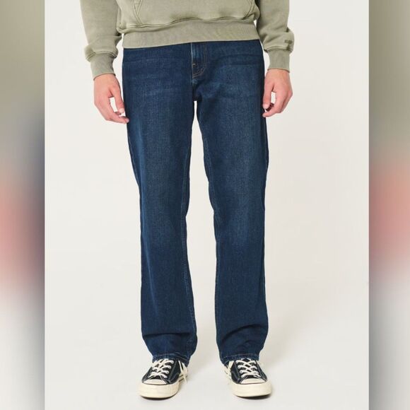 Hollister Other - Hollister Men’s Loose Leg Jeans - Blue - 34/30